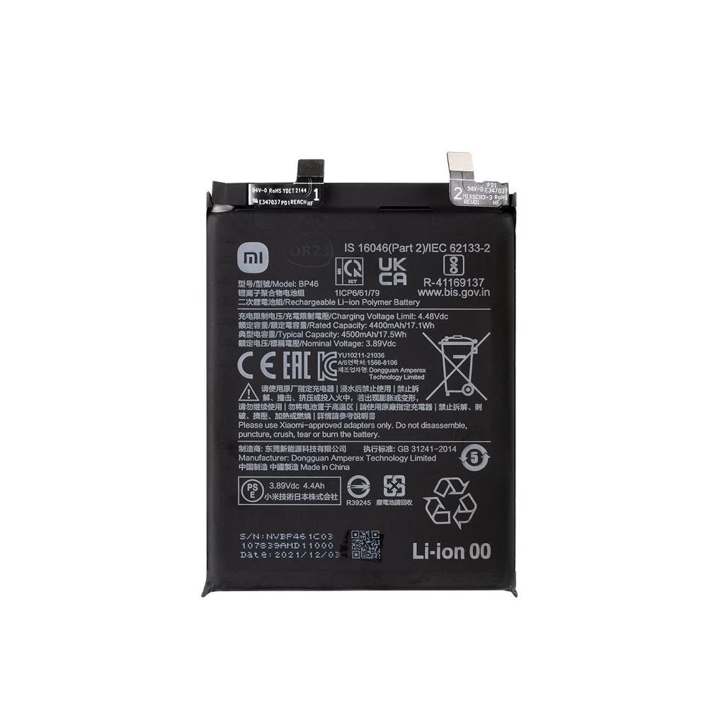 BP46 Xiaomi Original akkumulátor 4500mAh (Service Pack)