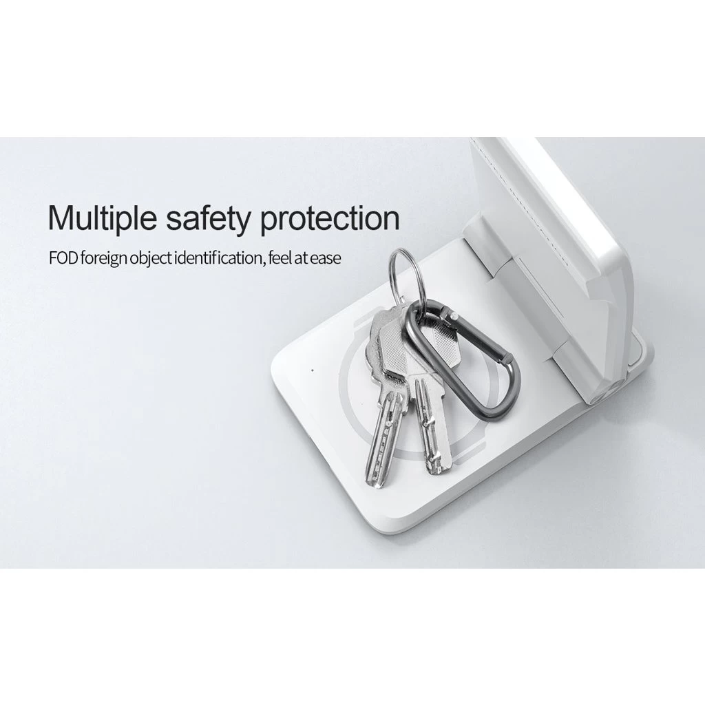 Nillkin PowerTrio 3in1 vezeték nélküli töltő Huawei Watch készülékhez fehér