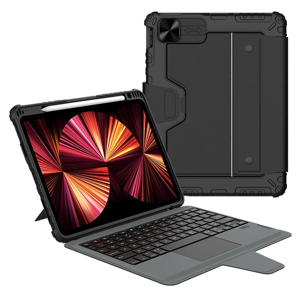 Nillkin Bumper Combo billentyűzetes tok iPad Air 4/5/10.9 2020/11 2024/2025/Pro 11 2020/2021/2022 készülékhez fekete