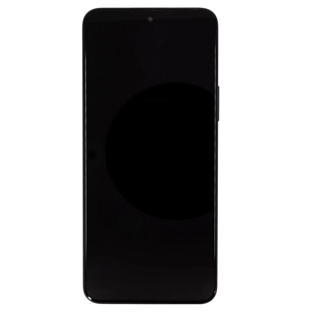 LCD kijelző + érintő egység + elülső tok Honor X8 készülékhez – éjfekete