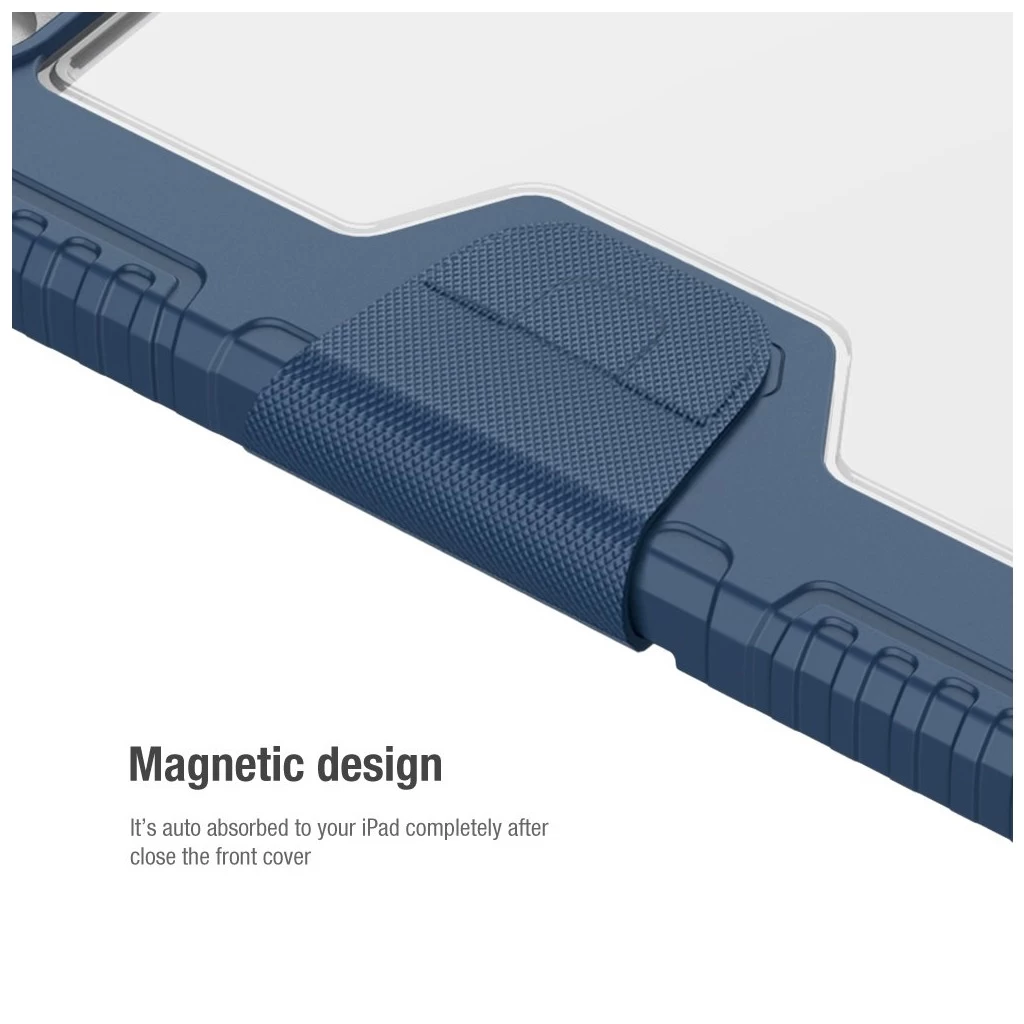 Nillkin Bumper PRO védőtok állvánnyal iPad 10.9 2022/11 2025 készülékhez zafírkék