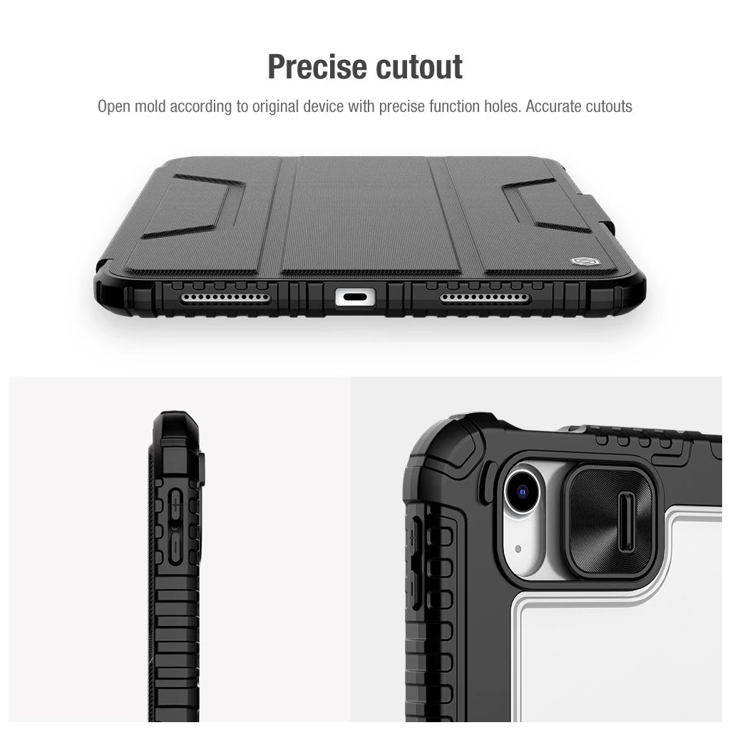 Nillkin Bumper PRO védőtok állvánnyal iPad 10.9 2022/11 2025 készülékhez zafírkék