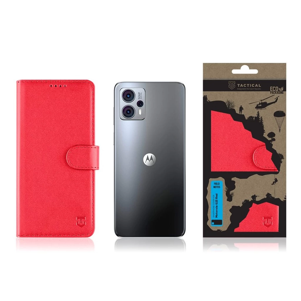 Tactical Field Notes Motorola G23 készülékhez piros