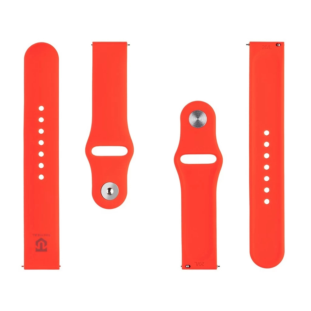 Tactical 854 szilikon szíj 20mm piros