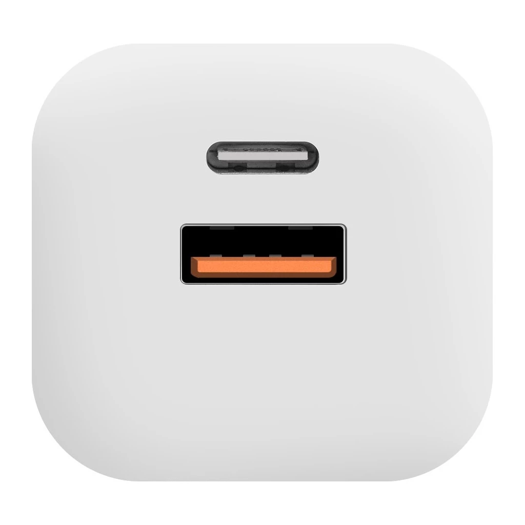 OBAL:ME GaN fali töltő USB-A + USB-C 36W fehér