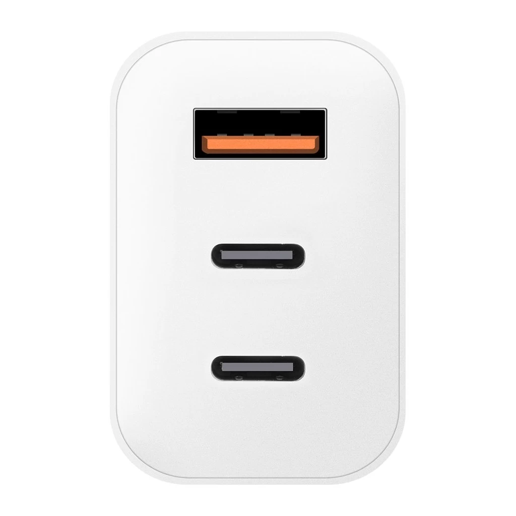 OBAL:ME GaN falitöltő USB-A + 2xUSB-C 65W fehér