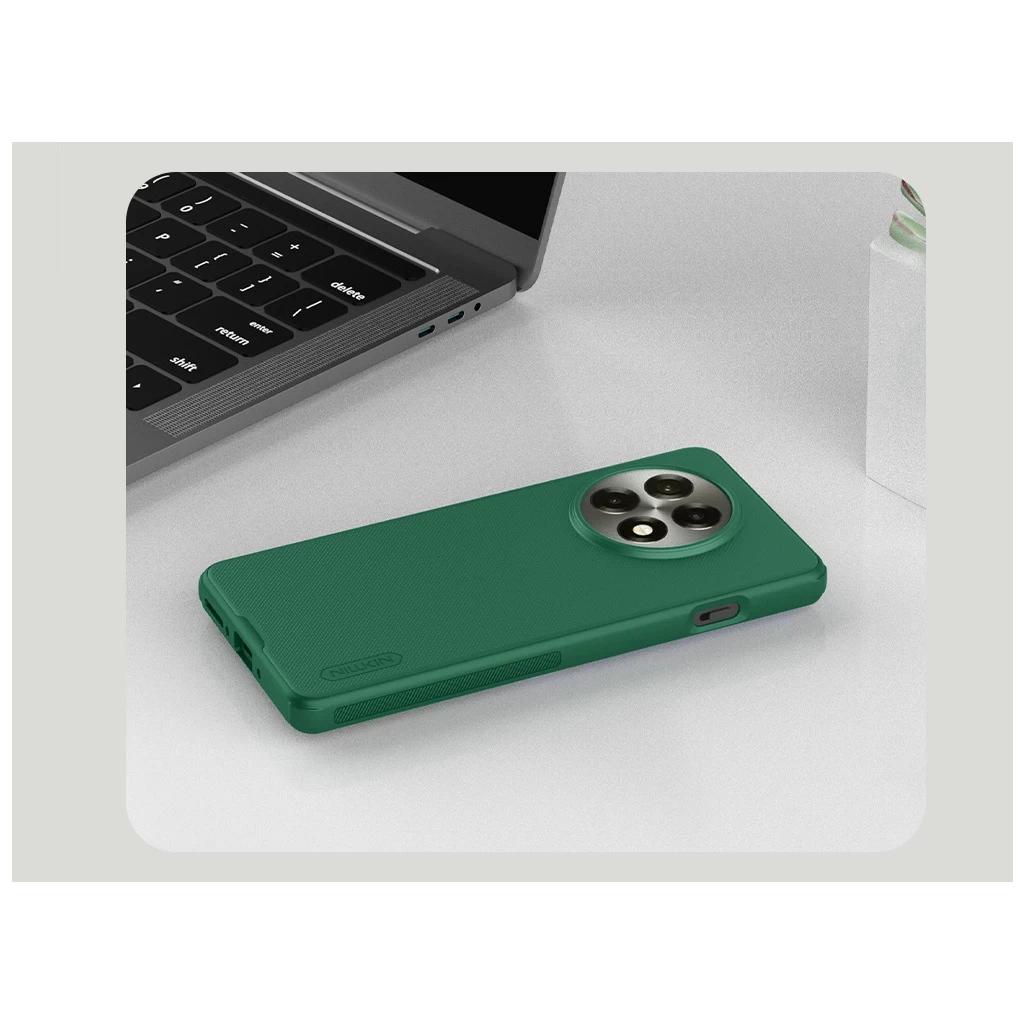 Nillkin Super Frosted PRO tok OnePlus 13R készülékhez sötétzöld