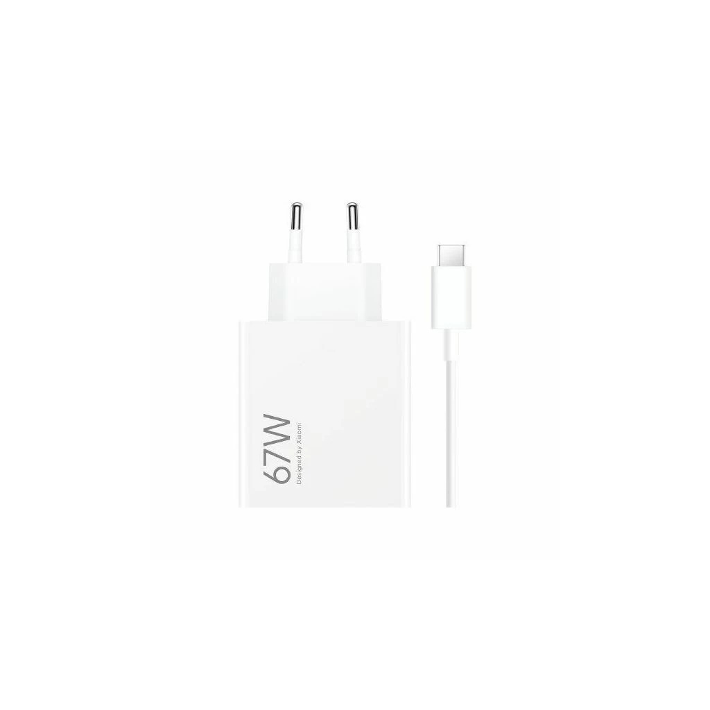 Xiaomi BHR6035 (MDY-12-EH) USB-A 67W utazó töltő + adatkábel USB-C 6.2A fehér (sérült csomagolás)
