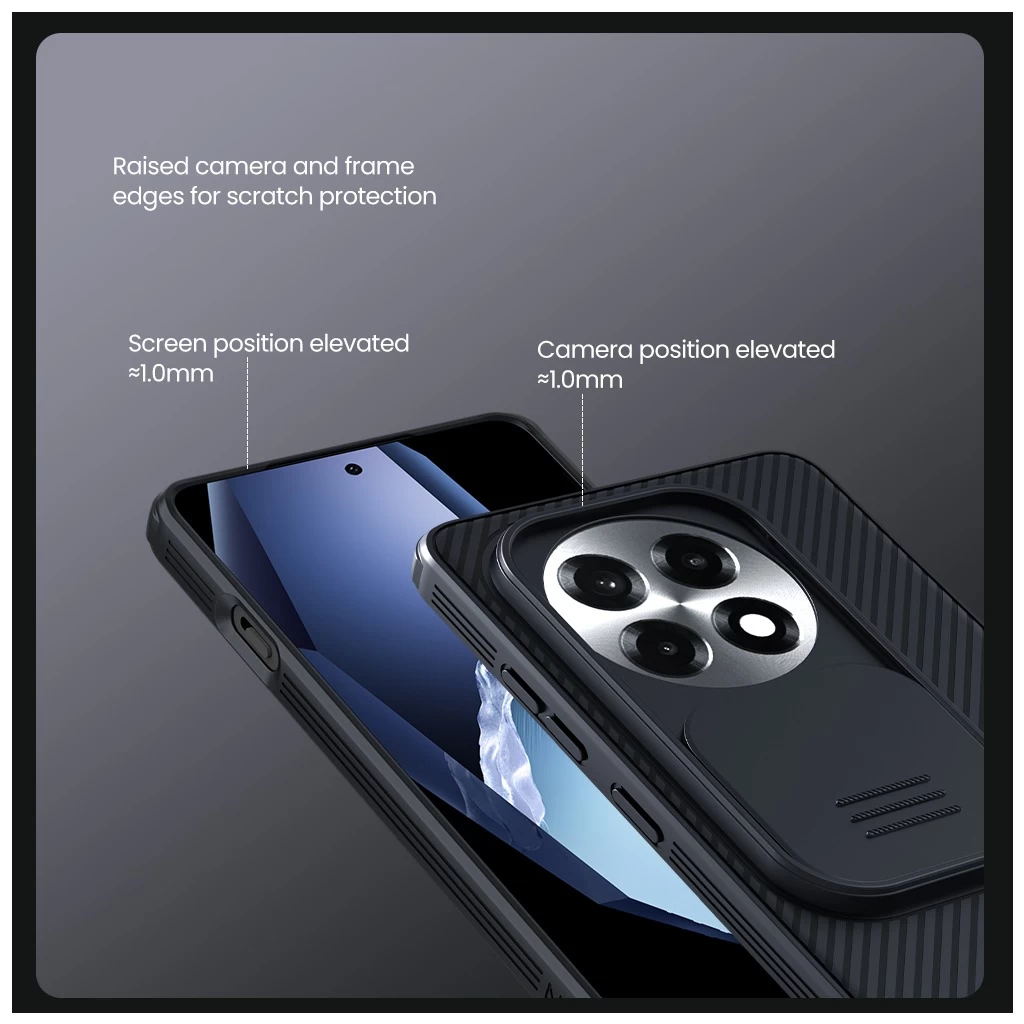 Nillkin CamShield PRO kemény tok OnePlus 13R készülékhez fekete