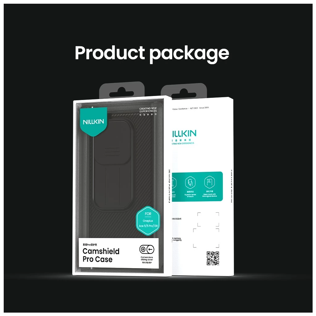 Nillkin CamShield PRO kemény tok OnePlus 13R készülékhez fekete