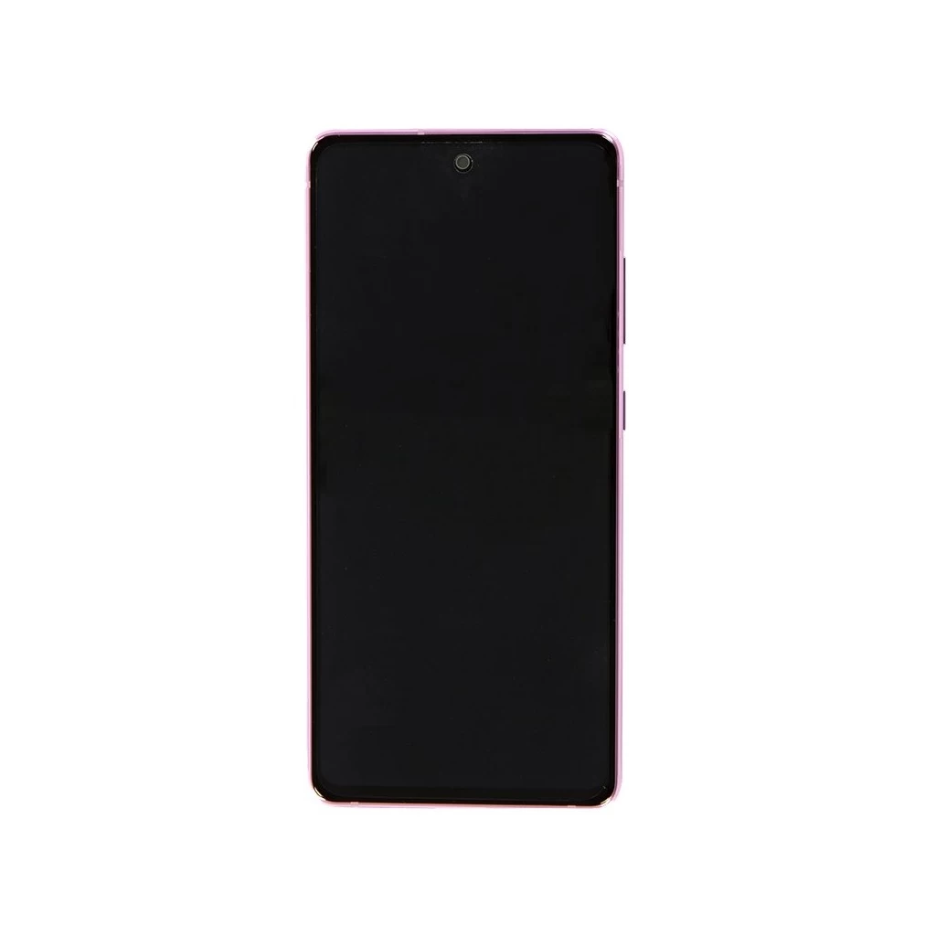 LCD kijelző + érintő egység + elülső üveg Samsung G780 4G Galaxy S20 FE készülékhez felhőlila (Service Pack)