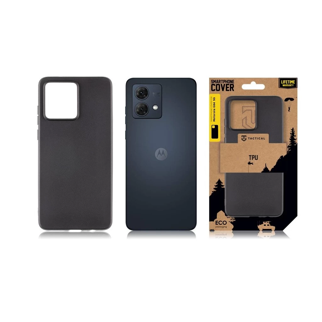 Tactical TPU tok Motorola G84 5G készülékhez fekete