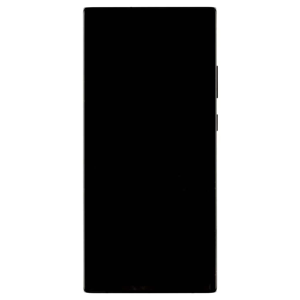 LCD kijelző + érintő egység Samsung N985/N986 Galaxy Note 20 Ultra 4G/5G készülékhez, kamera nélküli, fekete (Service Pack)