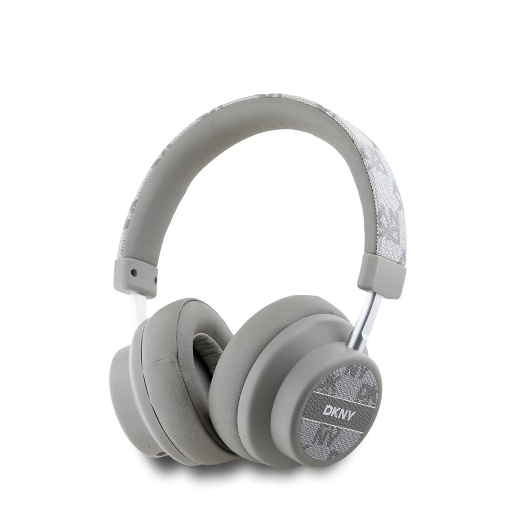 DKNY PU Leather Checkered Pattern vezeték nélküli fejhallgató bézs DKNY PU Leather Checkered Pattern vezeték nélküli fejhallgató bézs