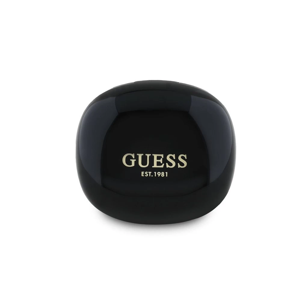 Guess Glossy Classic Logo TWS vezeték nélküli fülhallgatók fekete