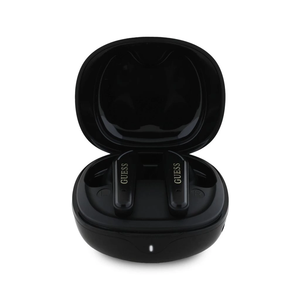 Guess Glossy Classic Logo TWS vezeték nélküli fülhallgatók fekete