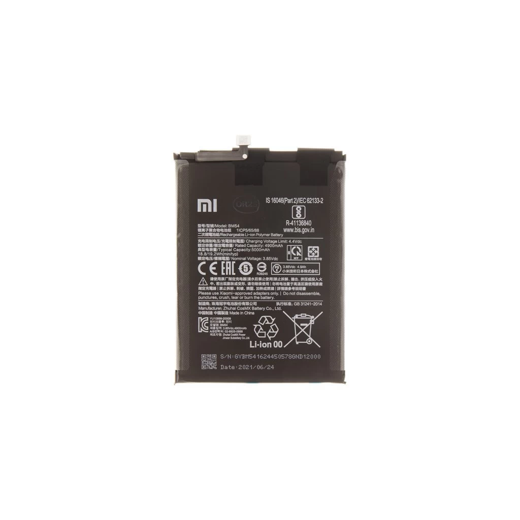 BM54 Xiaomi Eredeti Akkumulátor 5000mAh (Service Pack)
