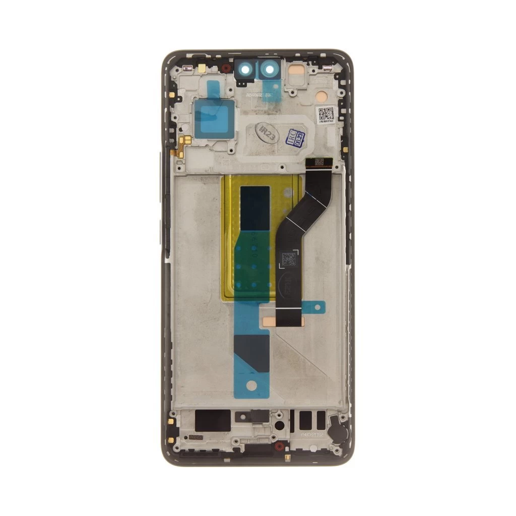 LCD kijelző + érintő egység + elülső tok Xiaomi 13 Lite készülékhez fekete