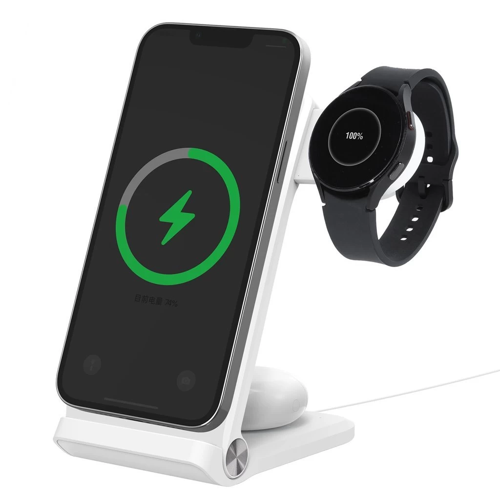 Nillkin PowerTrio 3in1 Wireless Töltő MagSafe Samsung Watch készülékhez fehér