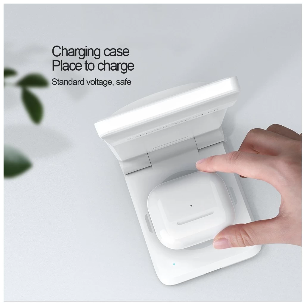 Nillkin PowerTrio 3in1 Wireless Töltő MagSafe Samsung Watch készülékhez fehér