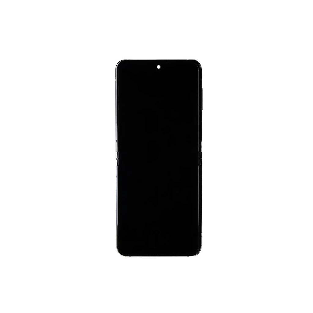 LCD kijelző + Érintőpanel + Előlapi üveg Samsung F731 Galaxy Z Flip 5 5G készülékhez – krém (Service Pack)