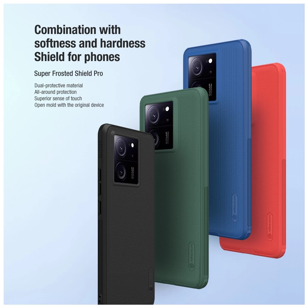 Nillkin Super Frosted PRO hátsó tok Xiaomi 13T/13T Pro készülékhez fekete