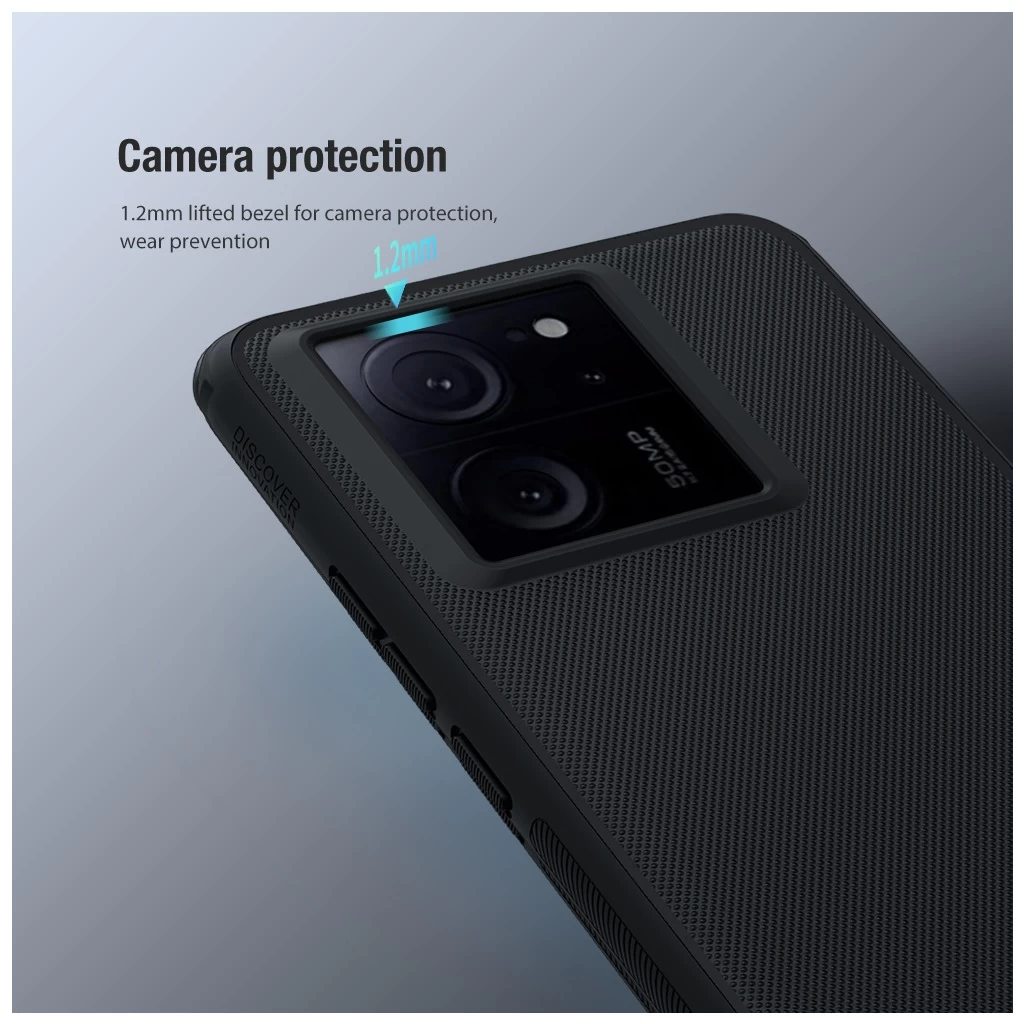 Nillkin Super Frosted PRO hátsó tok Xiaomi 13T/13T Pro készülékhez fekete
