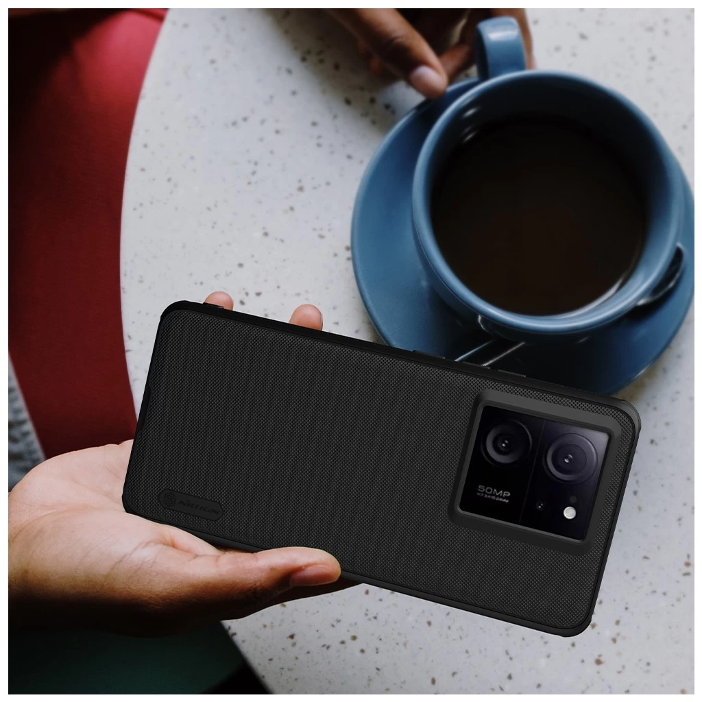 Nillkin Super Frosted PRO hátsó tok Xiaomi 13T/13T Pro készülékhez fekete