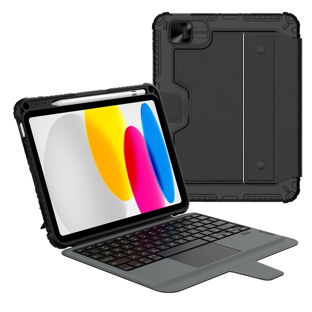 Nillkin Bumper Combo billentyűzetes tok iPad 10.9 2022/11 2025 készülékhez fekete