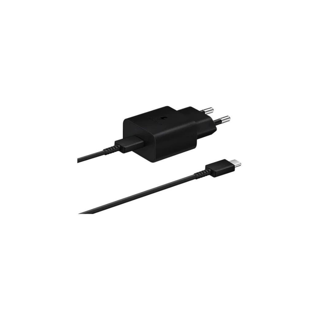 EP-T1510XBE Samsung USB-C 15W utazó töltő + USB-C adatkábel fekete