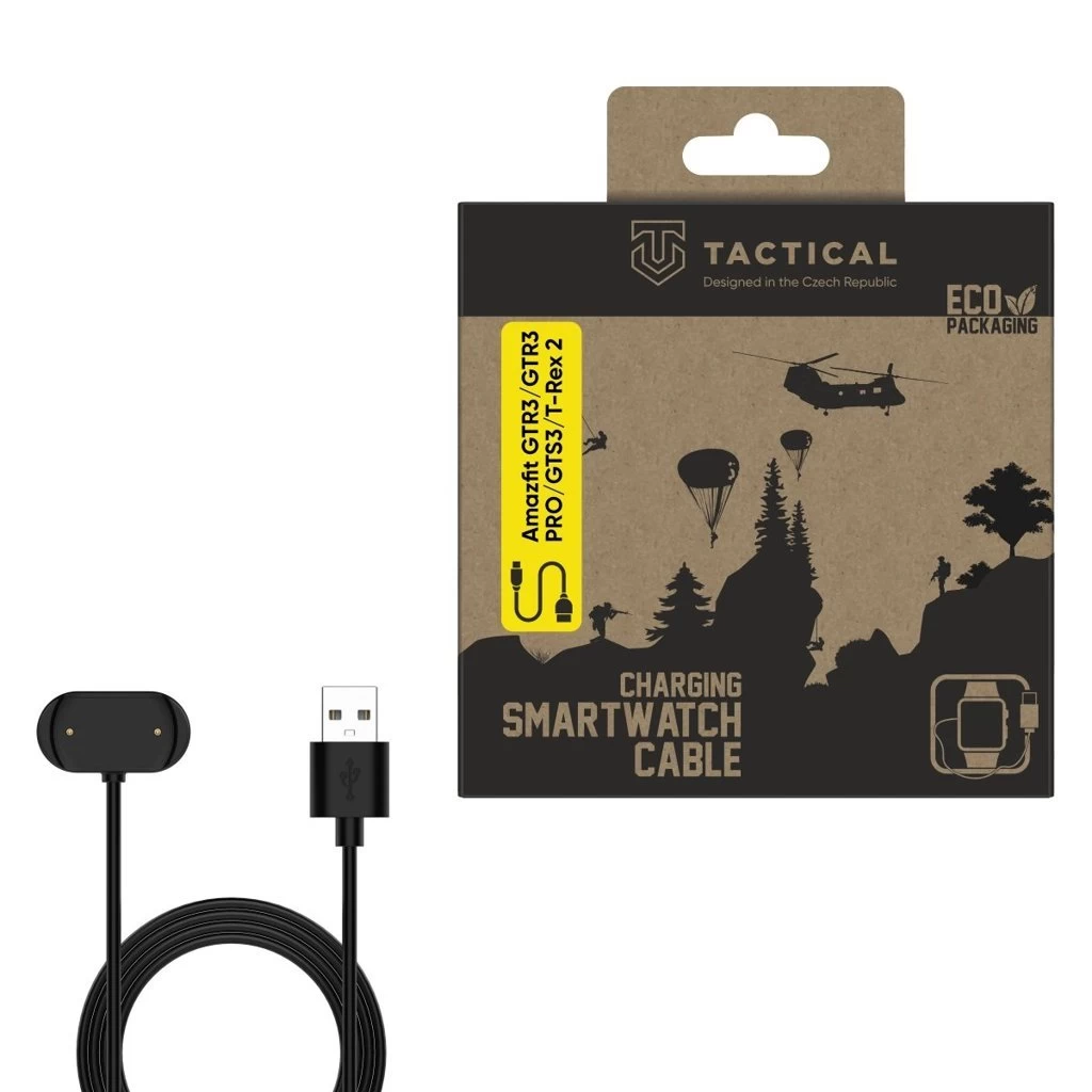 Tactical USB töltőkábel Amazfit GTR3/GTR3 PRO/GTS3/T-Rex 2 készülékhez