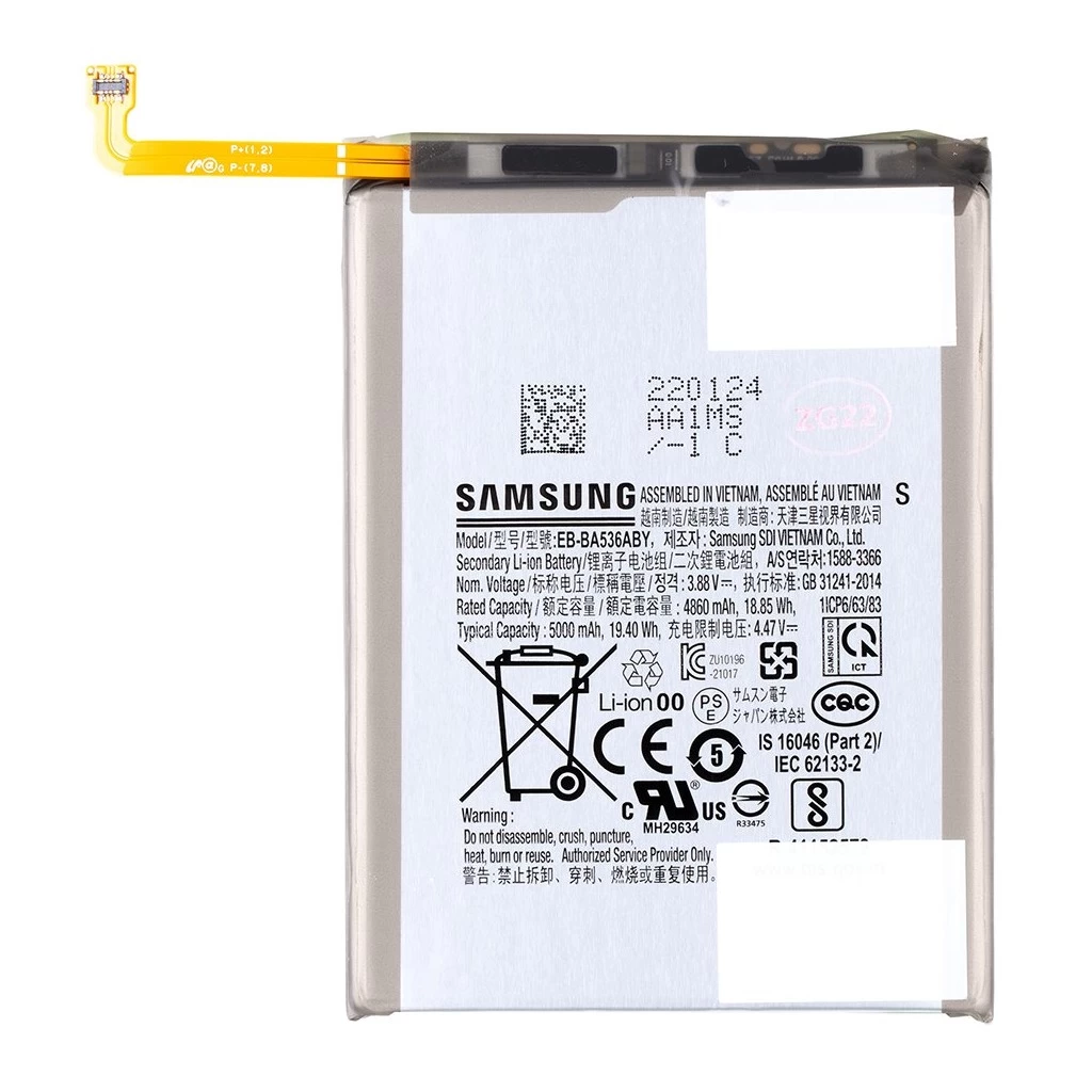EB-BA536ABY Samsung Akkumulátor Li-Ion 5000mAh (Service pack)