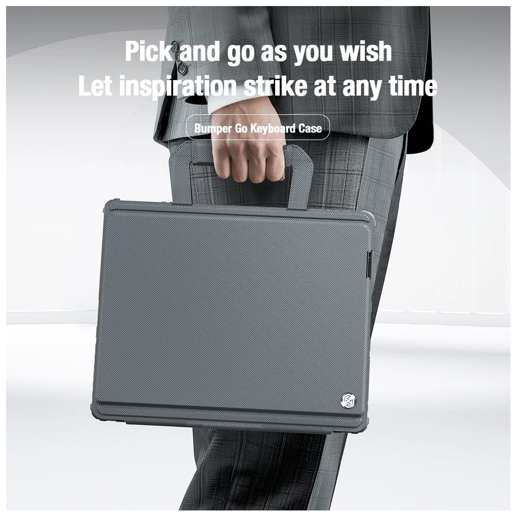 Nillkin Bumper GO billentyűzetes tok (Backlit Version) iPad Air 4/5/10.9 (2020/11/2024/2025) és iPad Pro 11 (2020/2021/2022) készülékhez fekete