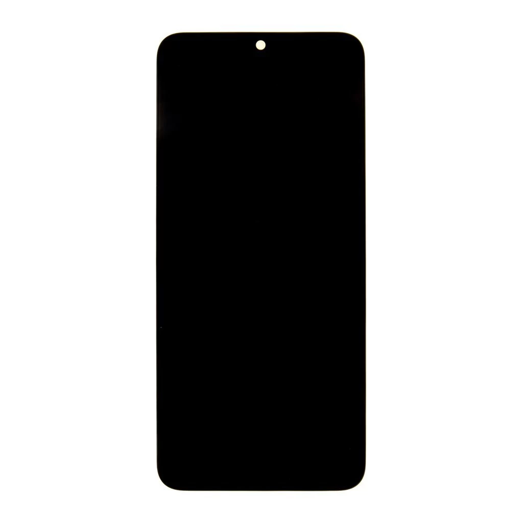 LCD kijelző + érintő egység + elülső tok Samsung A057 Galaxy A05s készülékhez fekete (Service Pack)