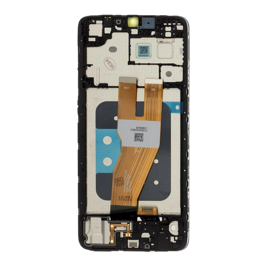 LCD kijelző + érintő egység + elülső tok Samsung A055F Galaxy A05 készülékhez