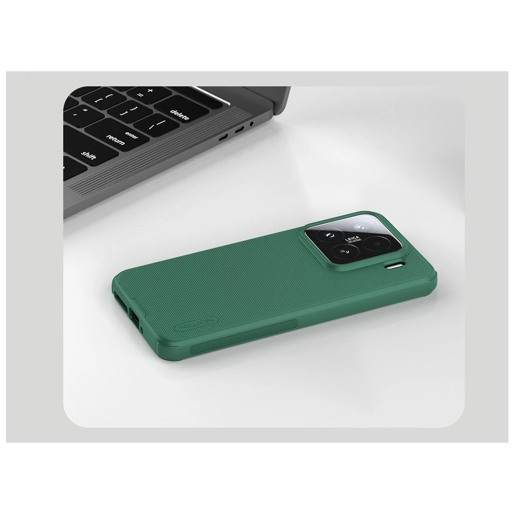 Nillkin Super Frosted PRO hátlaptok Xiaomi 15 készülékhez mélyzöld
