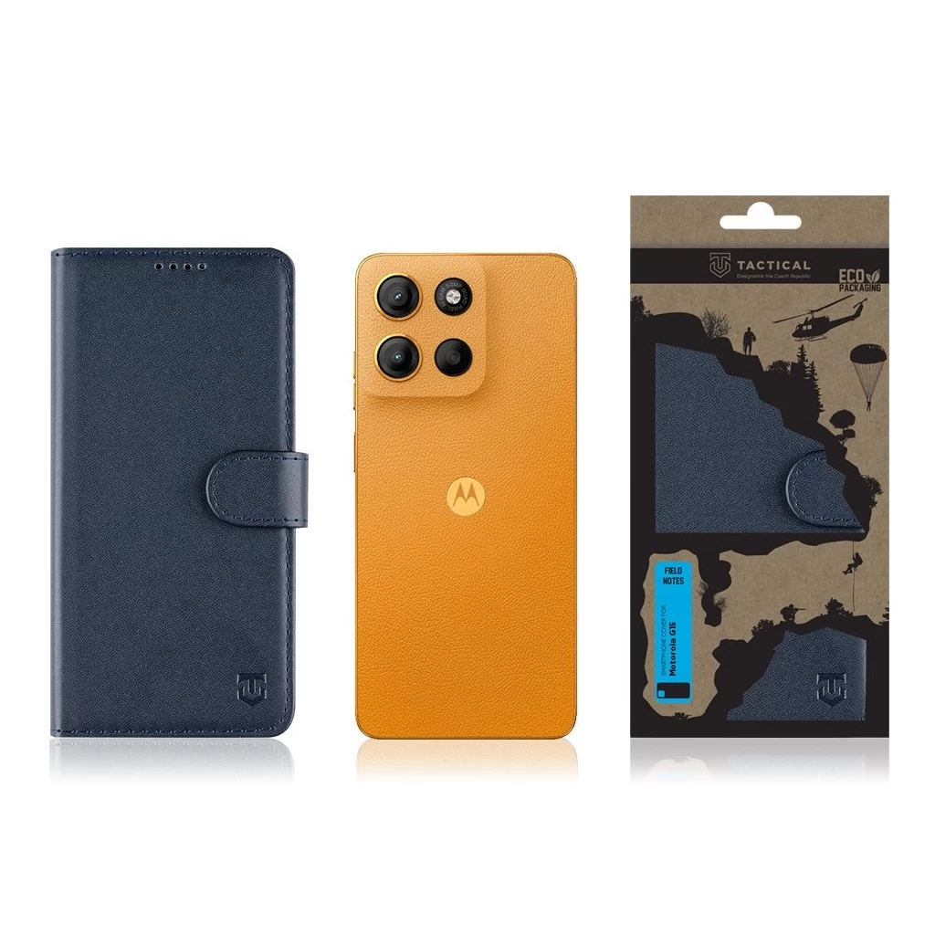 Tactical Field Notes Motorola G15 készülékhez, kék