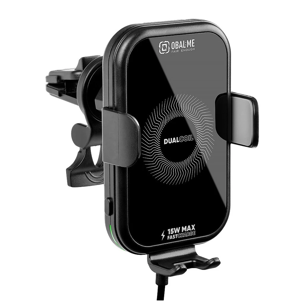 OBAL:ME GravCharger vezeték nélküli töltéses autós tartó 15W fekete
