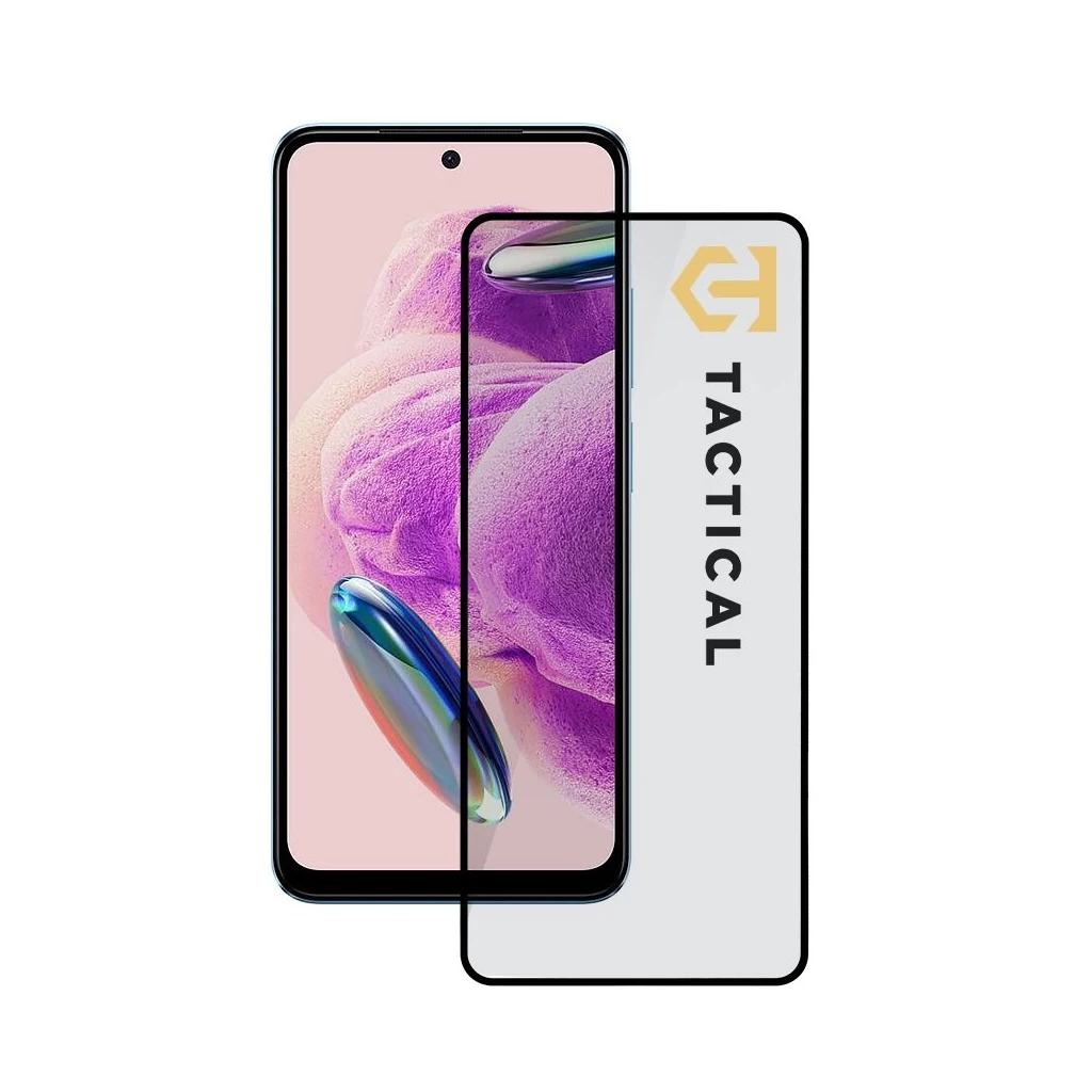 Tactical Glass Shield 5D for Xiaomi Redmi Note 12S készülékhez fekete