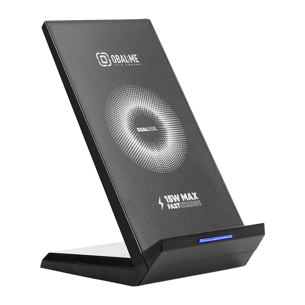 OBAL:ME StandCharger vezeték nélküli töltőállvány 15W fekete