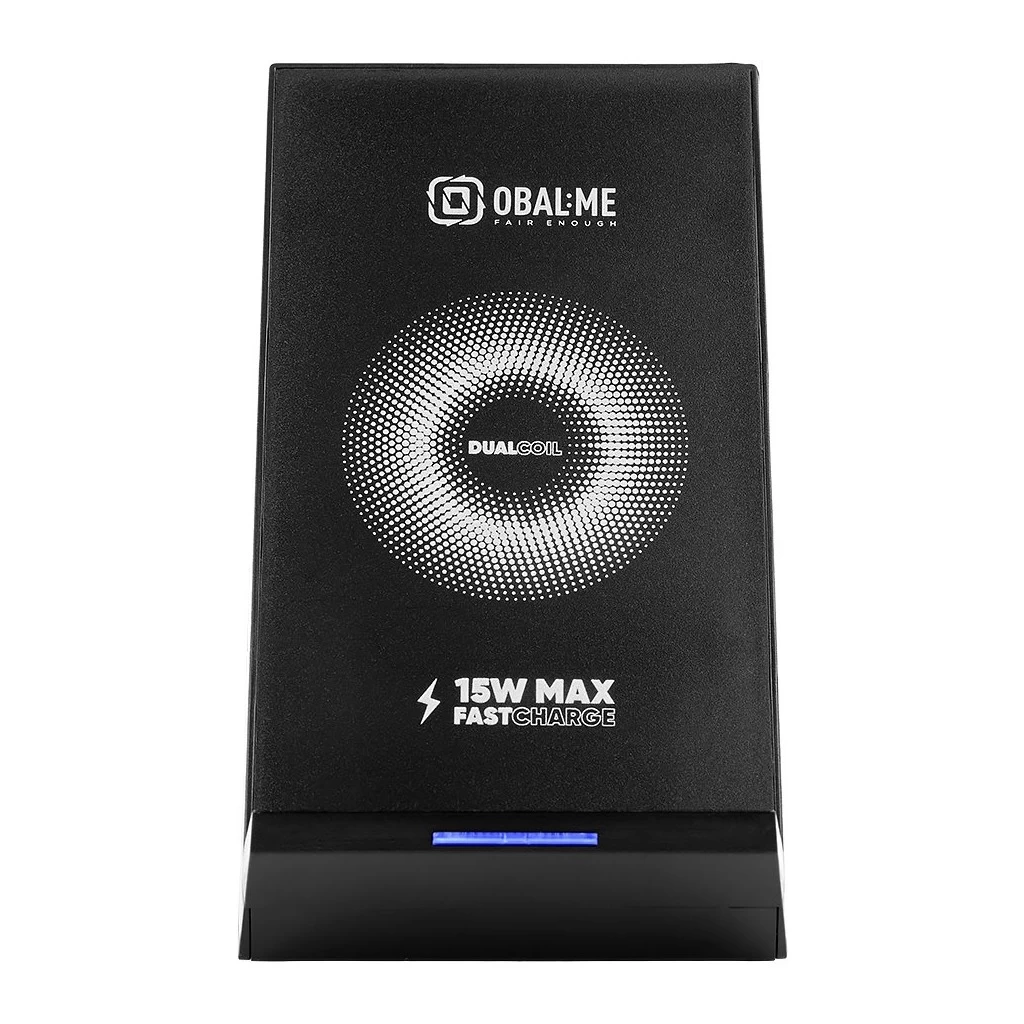 OBAL:ME StandCharger vezeték nélküli töltőállvány 15W fekete