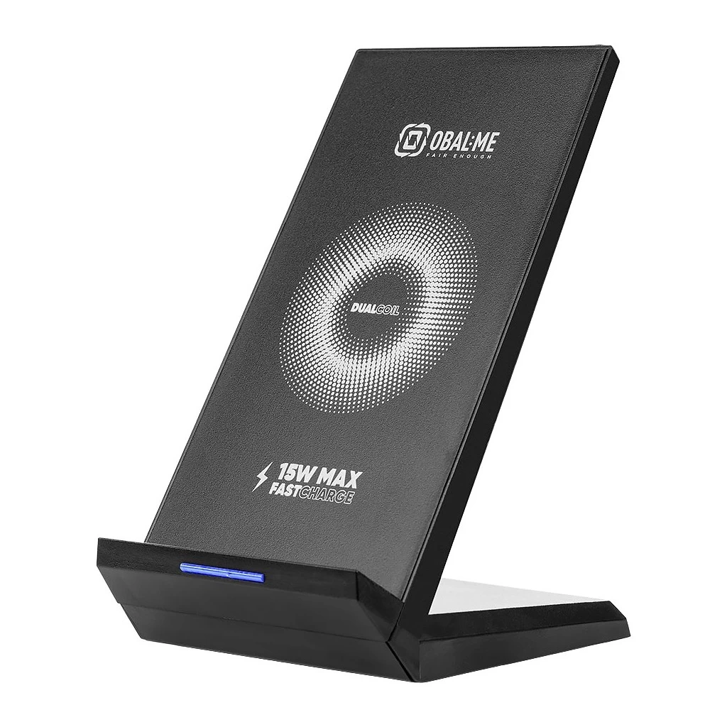 OBAL:ME StandCharger vezeték nélküli töltőállvány 15W fekete