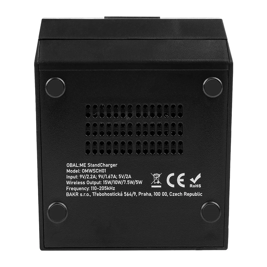OBAL:ME StandCharger vezeték nélküli töltőállvány 15W fekete