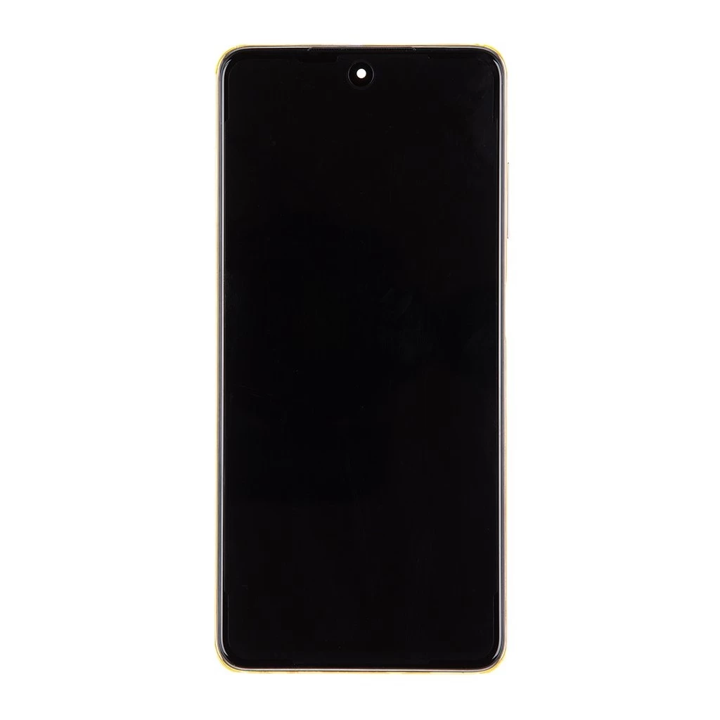 LCD kijelző + érintő egység + elülső tok a Poco X3 Pro készülékhez arany (Service Pack)