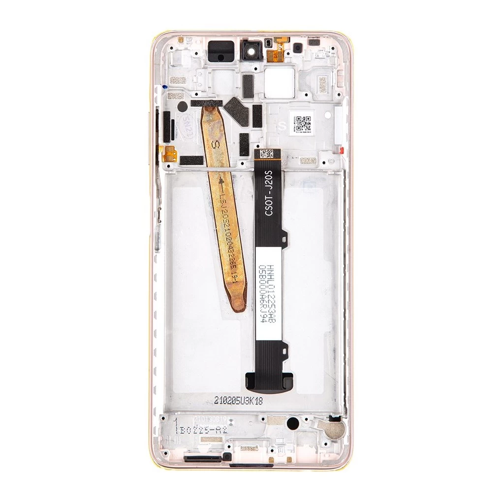 LCD kijelző + érintő egység + elülső tok a Poco X3 Pro készülékhez arany (Service Pack)