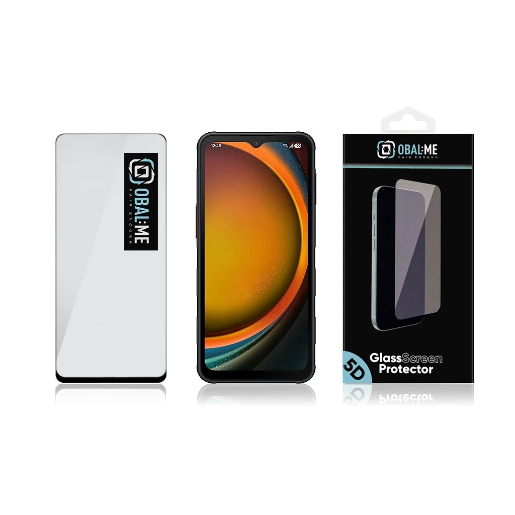 OBAL:ME 5D üveg kijelzővédő Samsung Galaxy Xcover7 Pro készülékhez fekete