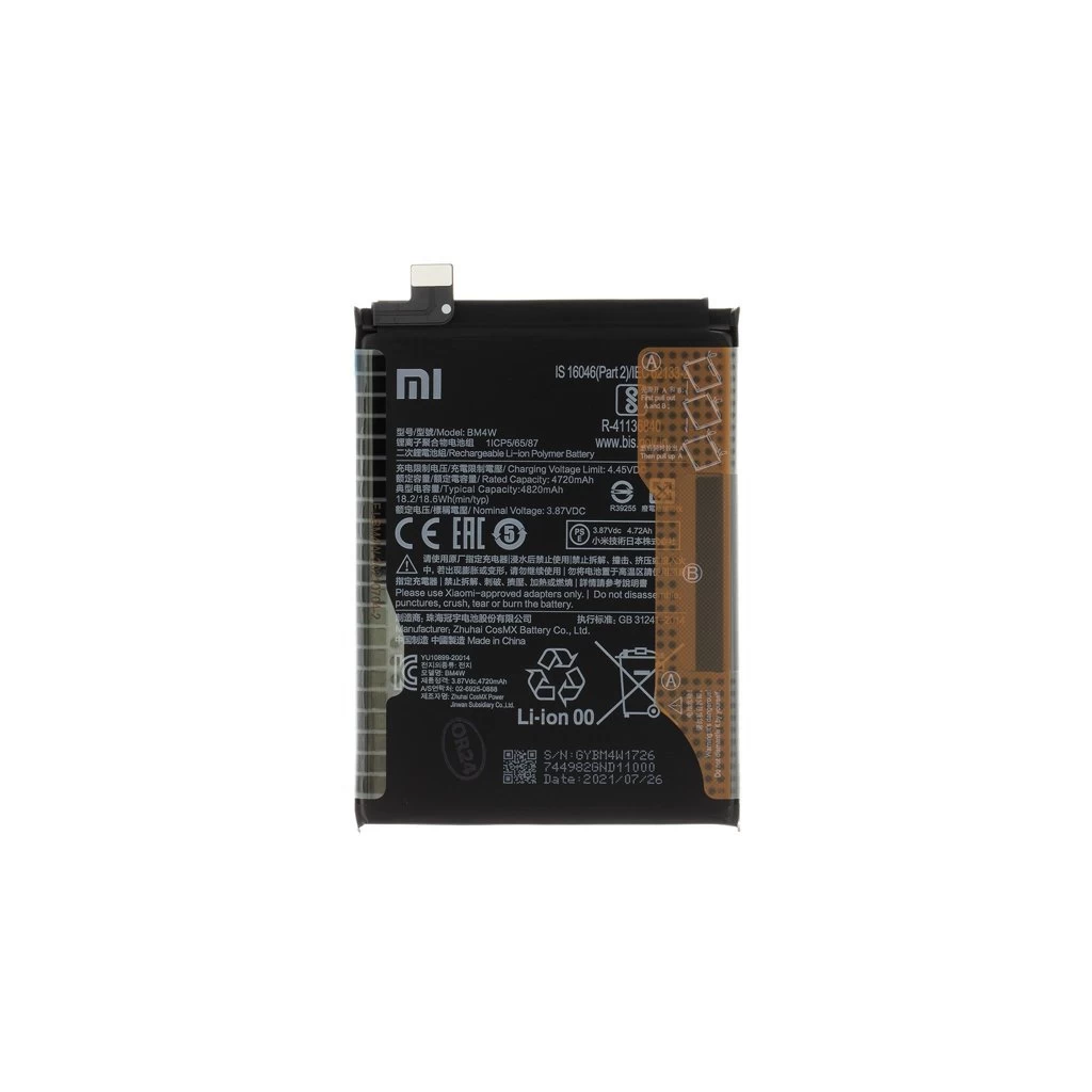 BM4W Xiaomi eredeti akkumulátor 4820mAh (Service Pack)