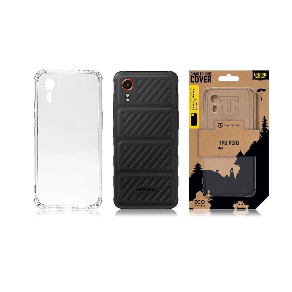 Tactical TPU Plyo Cover Samsung Galaxy Xcover 7 készülékhez átlátszó