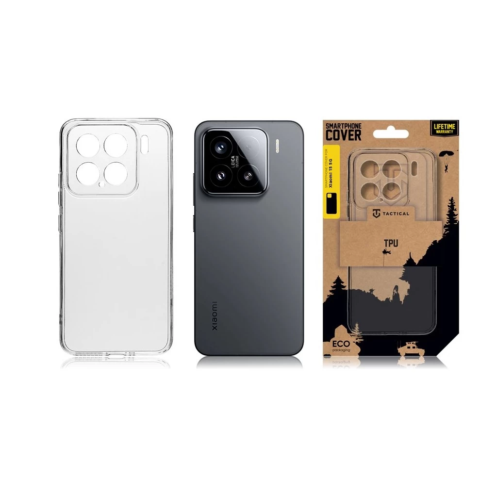 Tactical TPU tok Xiaomi 15 5G készülékhez átlátszó