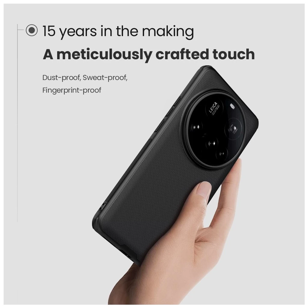 Nillkin Super Frosted PRO hátlaptok Xiaomi 15 Ultra készülékhez fekete